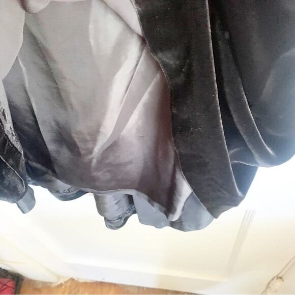 Jones New York Country Vintage Silk Blend Deadstock Gothic Velvet Maxi Skirt NWT - Picture 7 of 11